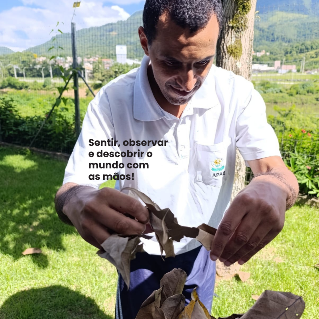 Sentir, observar e descobrir o mundo com as mãos!